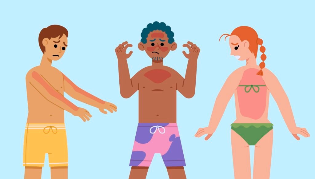 people with skin rash