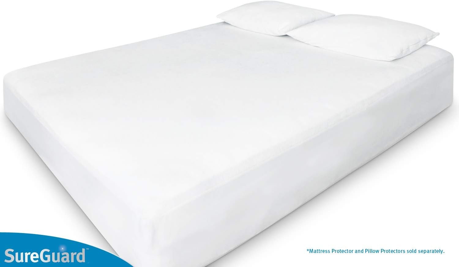 SureGuard Queen Size Mattress Protector - 100% Waterproof, Hypoallergenic - Image 3