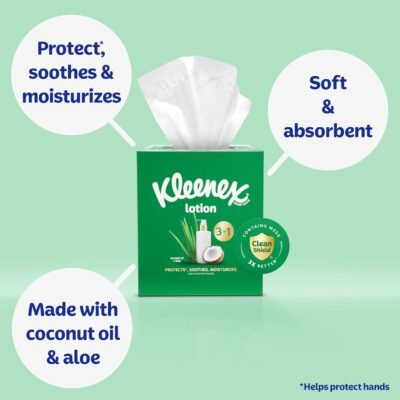 Kleenex Lotion Facial Tissues with Coconut Oil Kleenex Lotion Facial Tissues with Coconut Oil