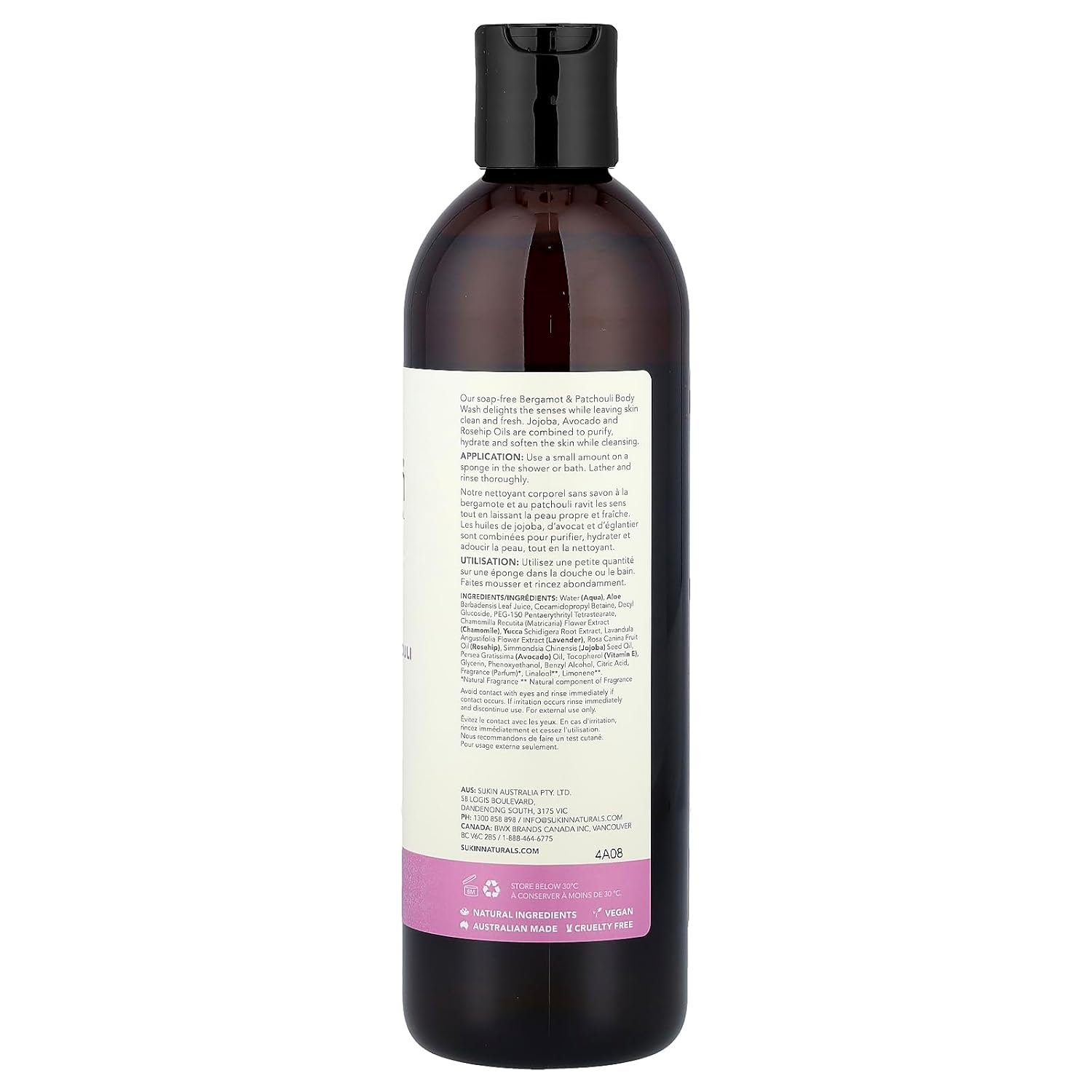 Sukin Botanical Body Wash (Bergamot & Patchouli) - Image 4