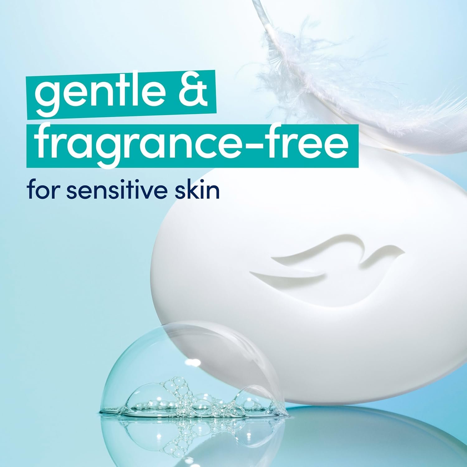 Dove Beauty Bar Soap Sensitive, 8 Bars - Image 9