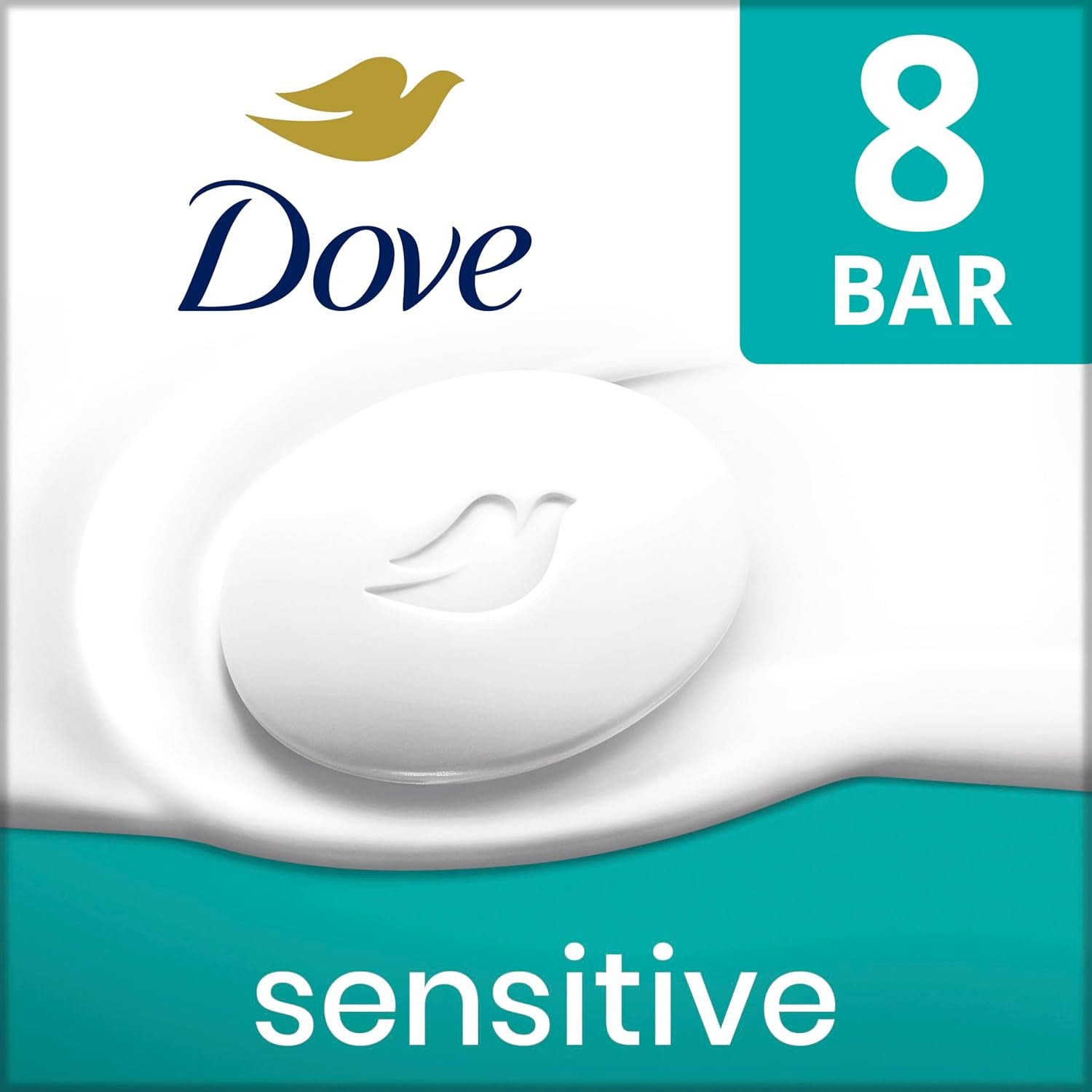 Dove Beauty Bar Soap Sensitive, 8 Bars - Image 3